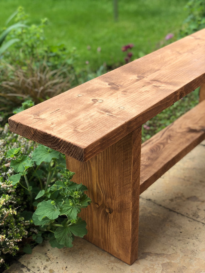 BLAKENEY - Rustic Garden & Indoor Bench