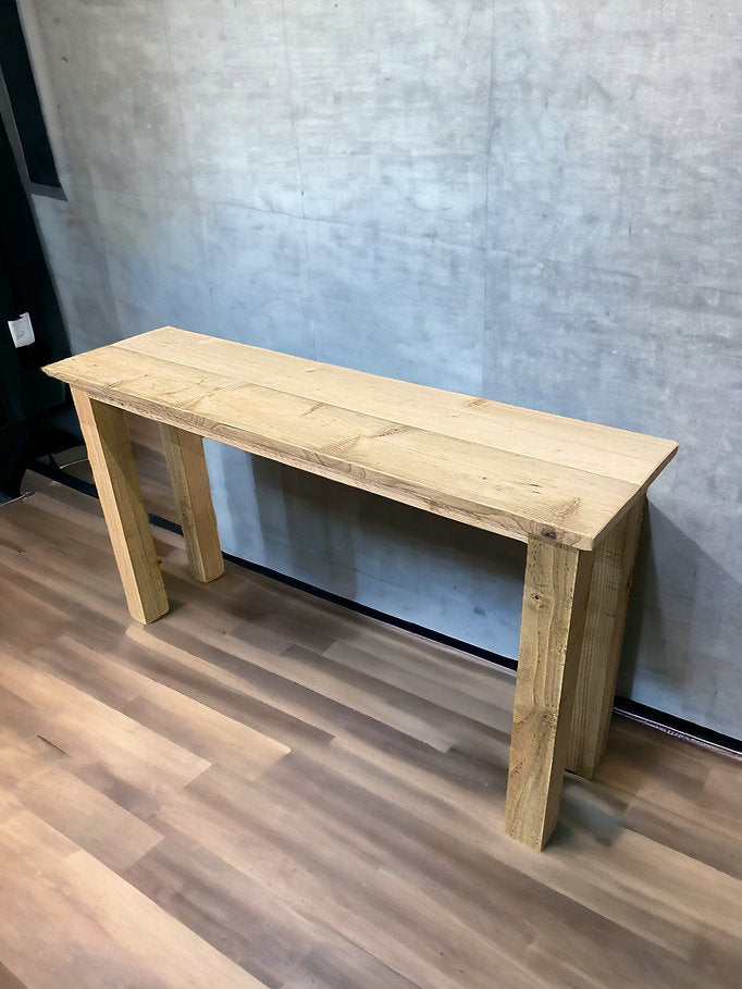 WALSINGHAM Breakfast Bar with Chunky Wooden Legs