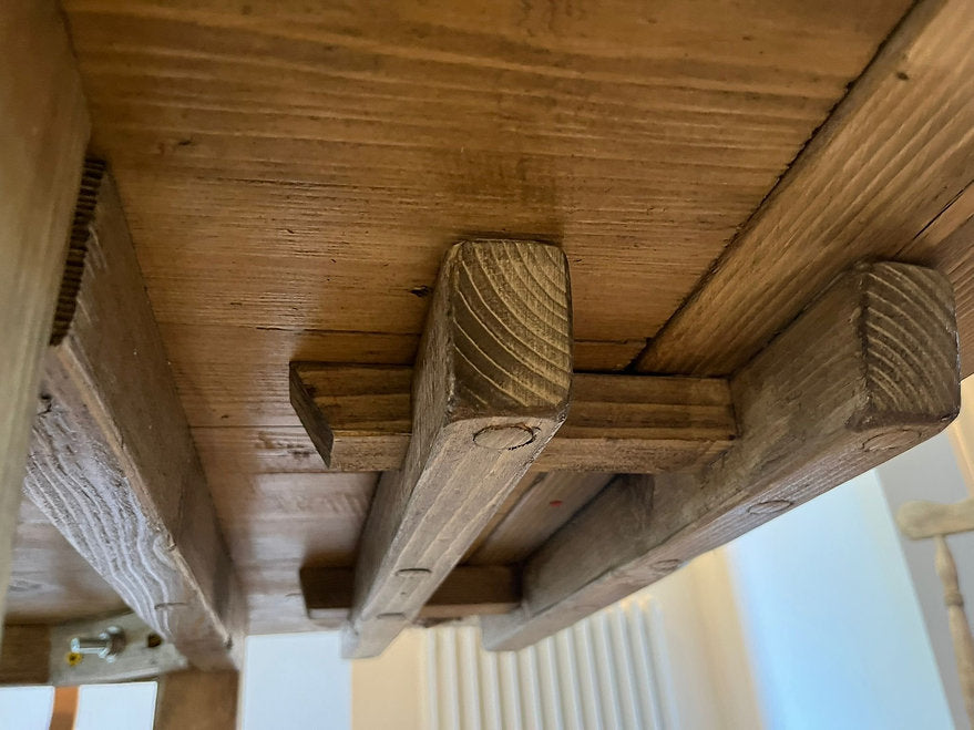 SANDRINGHAM - Wood Extendable Farmhouse Dining Table