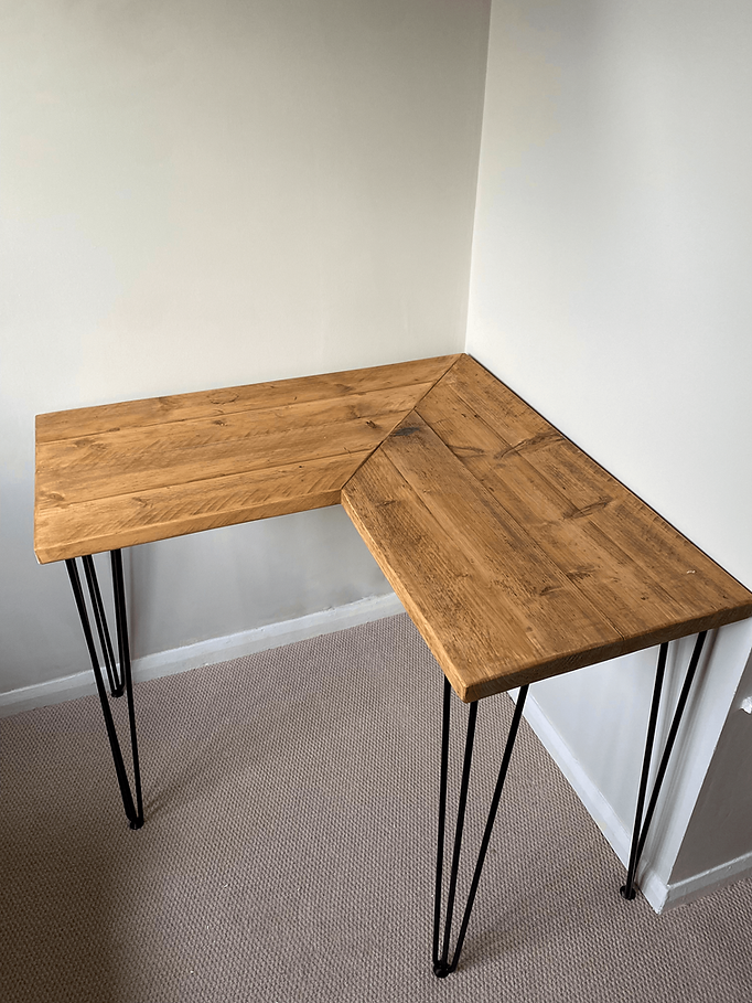 HOLKHAM - Corner Hairpin Desk