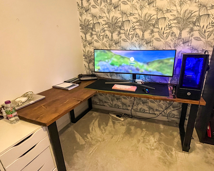 HOLKHAM - Corner Hairpin Desk