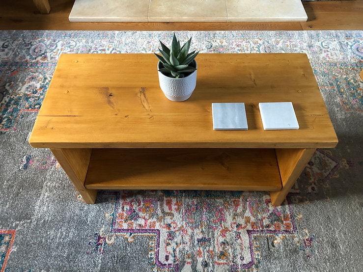 STEPHEN - Rustic Wood Coffee TableSTEPHEN - Rustic Wood Coffee Table