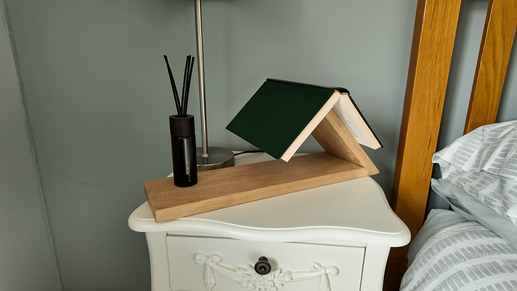 Book Rest Holder in Solid Oak