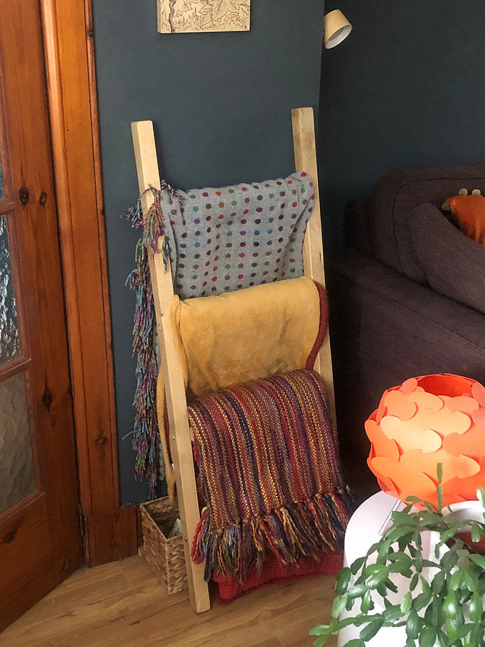 Rustic Blanket & Towel Ladder