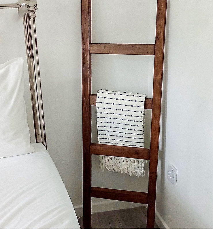 Rustic Blanket & Towel Ladder