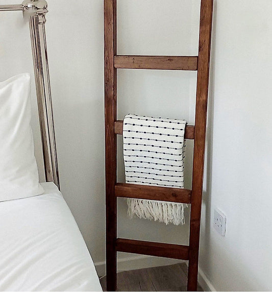 Rustic Blanket & Towel Ladder