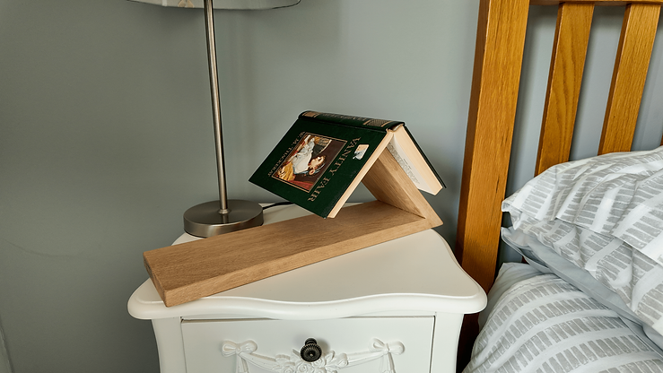 Book Rest Holder in Solid Oak