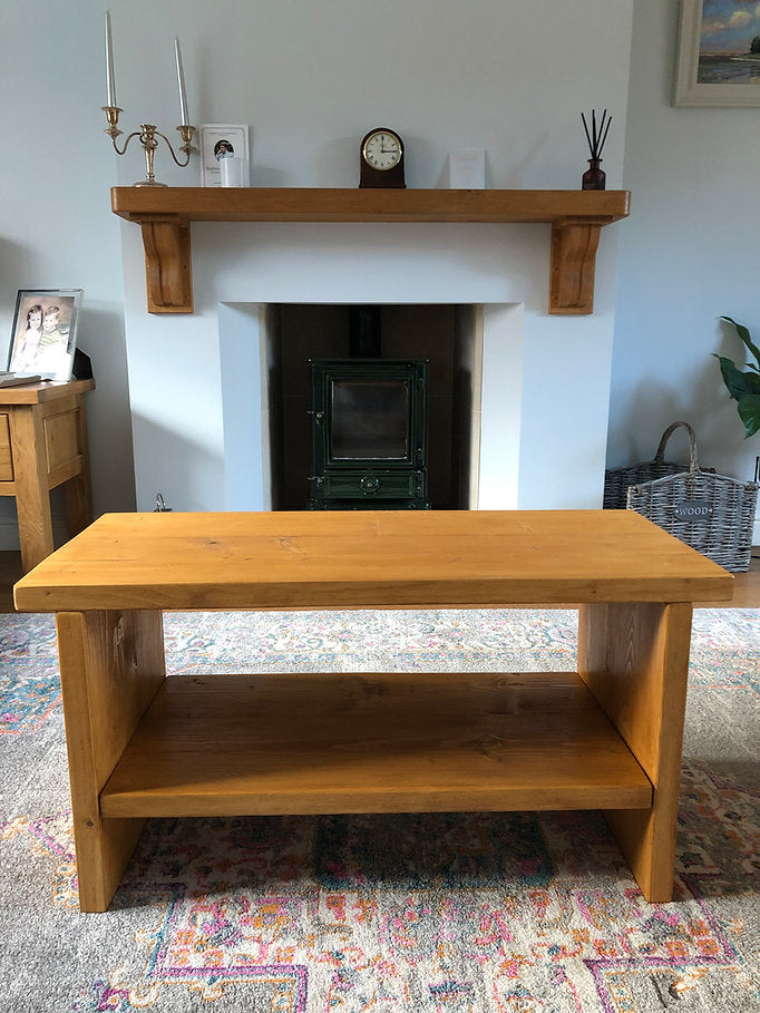 STEPHEN - Rustic Wood Coffee TableSTEPHEN - Rustic Wood Coffee Table