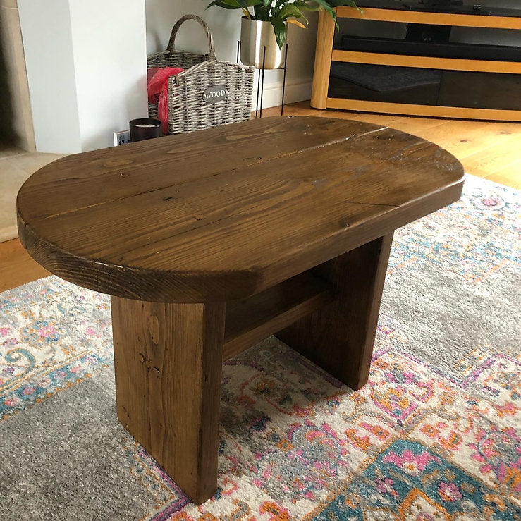 HOLT - Rustic oval coffee table