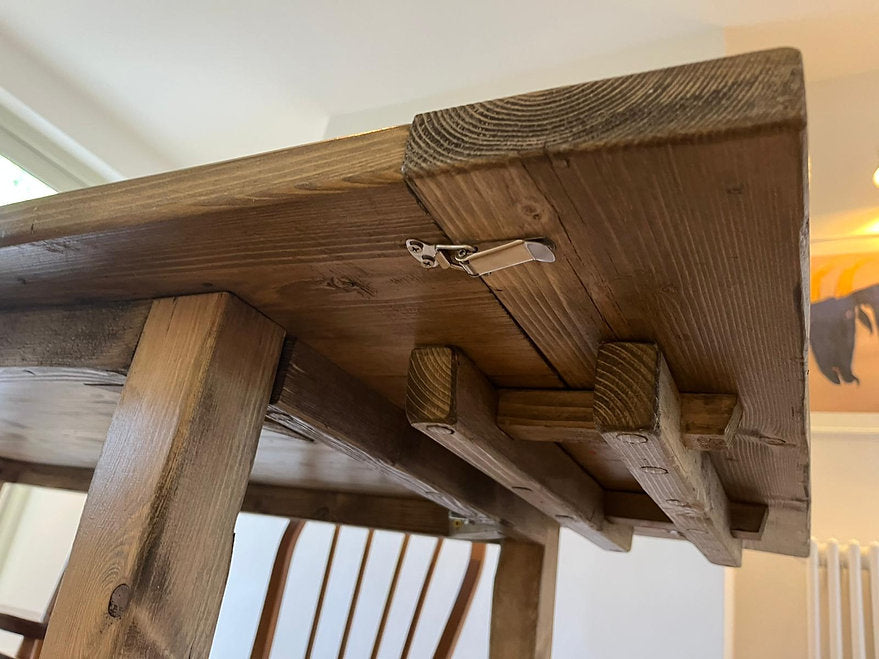 SANDRINGHAM - Wood Extendable Farmhouse Dining Table