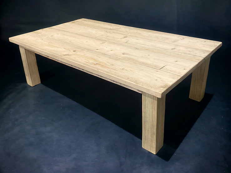 WALSINGHAM Rustic Coffee Table with Chunky Wooden Legs