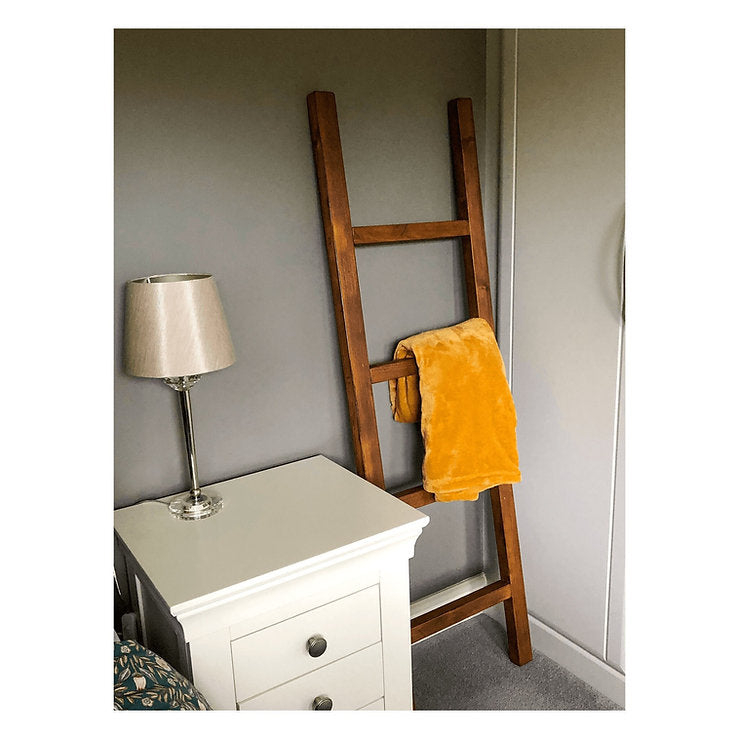 Rustic Blanket & Towel Ladder