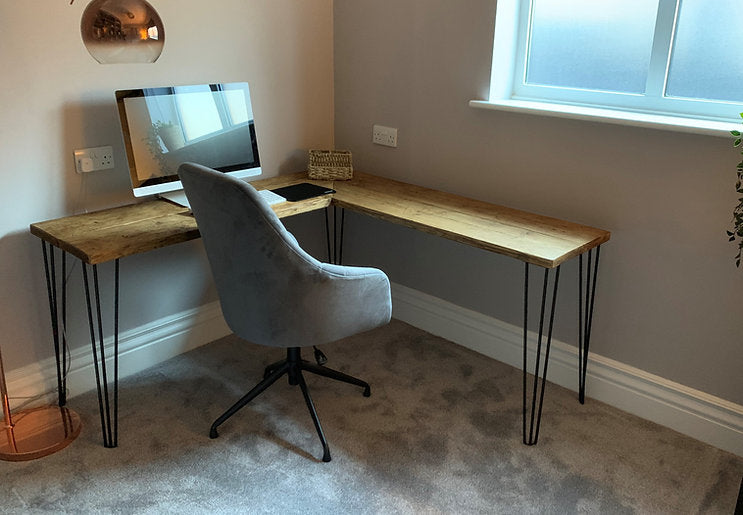 HOLKHAM - Corner Hairpin Desk