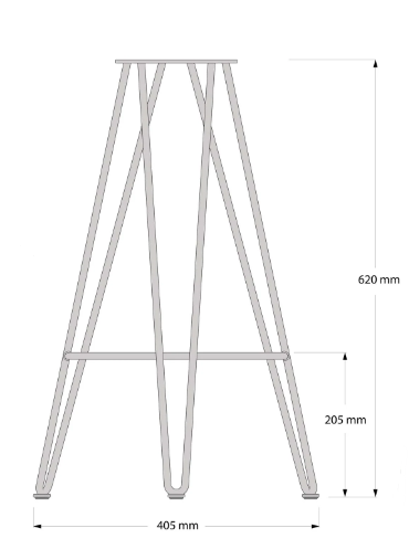 MORSTON - Hairpin Leg Stool
