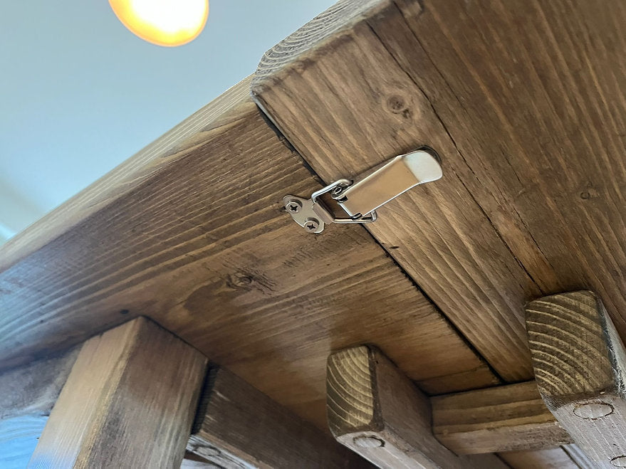 SANDRINGHAM - Wood Extendable Farmhouse Dining Table