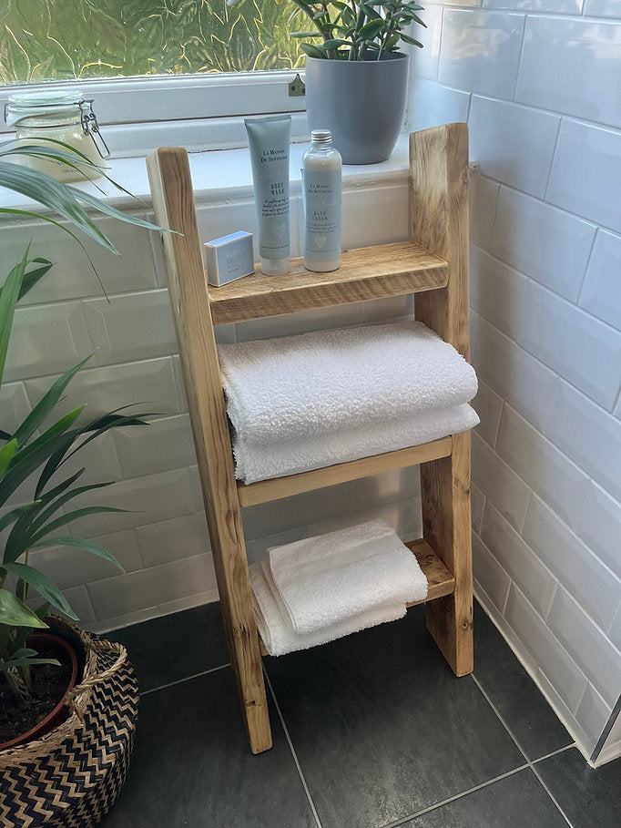 Rustic Ladder Shelf